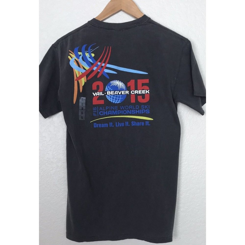 Comfort Colors T-Shirt 2015 Alpine World‎ Ski Championships Vail Beaver Creek S
